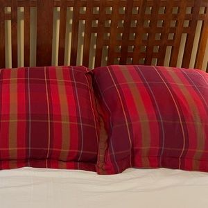 CHAPS HOME Summerton Plaid Euro Shams (Pair)